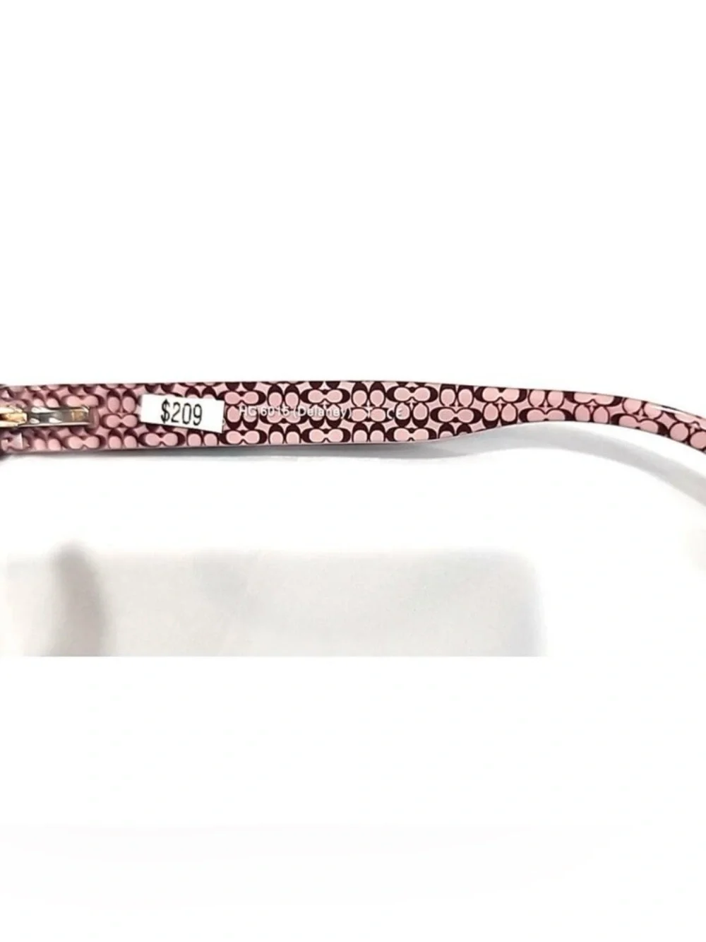 Coach HC6015 Delaney 5034 Small Black Raspberry Oval Eyeglasses 50-16-130 EUC